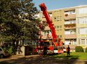 Einsatz BF Koeln Hoehenretter Koeln Stammheim Georg Beyerstr P046